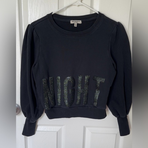 Black Crew Neck Sweater by Wildfox - Picture 1 of 6